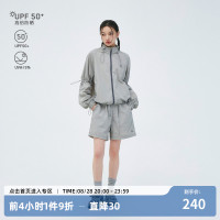 CLAMISGOLD“未來灰”防曬衣套裝UPF50+騎行服戶外運動薄款衝鋒衣