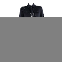 超酷暗黑少女個性露腰短款西裝短裙兩件套秋季新款工裝朋克風套裝