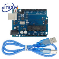 Плата разработки для Arduino UNO R3/R4, плата ATmega328P ATMEGA16U2 1 шт. UNO R3 + кабель 1 шт.