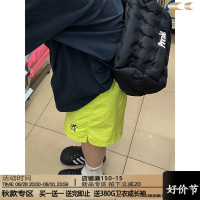 川川也美式街頭不過膝五分運動短褲男女復古休閒高腰寬鬆潮牌薄款