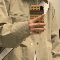 日系夾克外套女春季設計感小眾休閒百搭復古潮牌翻領情侶工裝上衣