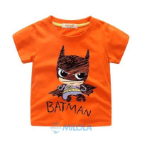 Детская Хлопковая футболка с коротким рукавом, на возраст 1-16 лет