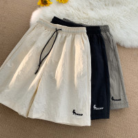 冰絲短褲女2023新款夏季薄款五分褲子寬鬆休閒速乾運動5五分褲大尺碼