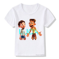 Новое поступление, футболки для мальчиков, Забавная детская одежда с аниме лука и мультяшным принтом, футболка, летние футболки в стиле Харадзюку для девочек, белые топы