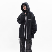 OV EuroV 原創高街復古戶外防曬衣男女ins潮牌寬鬆薄款連帽外套潮