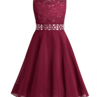 Кружевное шифоновое платье с цветочным принтом для девочек
