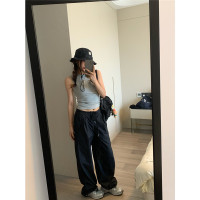 留下 1992 入股不虧根本穿不膩的傘兵工裝褲百搭顯瘦薄款直筒褲女