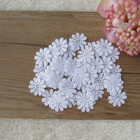 Кружевной воротник белого цвета, 2,2 см, 50 шт.