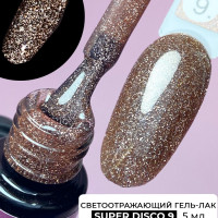 PICNAIL Светоотражающий гель лак с блестками для ногтей Super Disco,5 мл