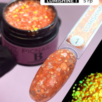 PICNAIL Светящийся в темноте гель лак Lumishine