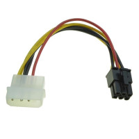 Новый кабель адаптера 4 Pin Molex на 6 Pin Pci-express Pcie видеокарта преобразователь питания высококачественные АДАПТЕРНЫЕ кабели Прямая поставка