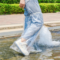 一次性雨鞋鞋套下雨天防水防滑透明塑料室外加厚耐磨隔离脚套防雨