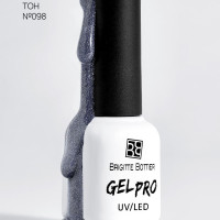 Brigitte Bottier GEL PRO FLASH гель лак для ногтей тон 098 black 12мл
