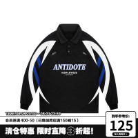 ANTIDOTE(SNAKELAB)翻領polo衫男長袖秋冬季潮牌美式復古寬鬆上衣