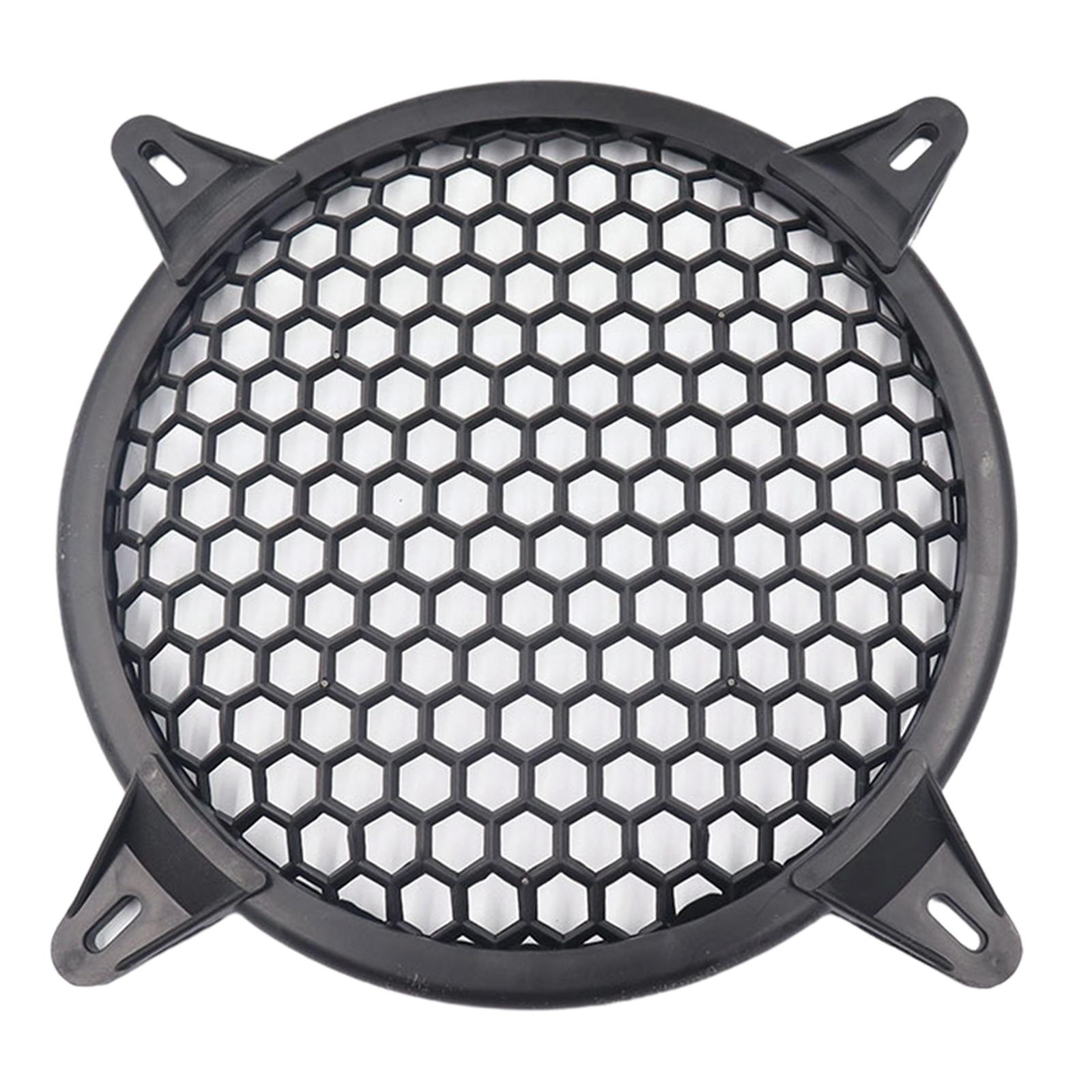 8 in Speaker Covers Grills Horn Guard Round Mesh Dust Net Cover for Car Horn Home Audio Speaker Accessories Black