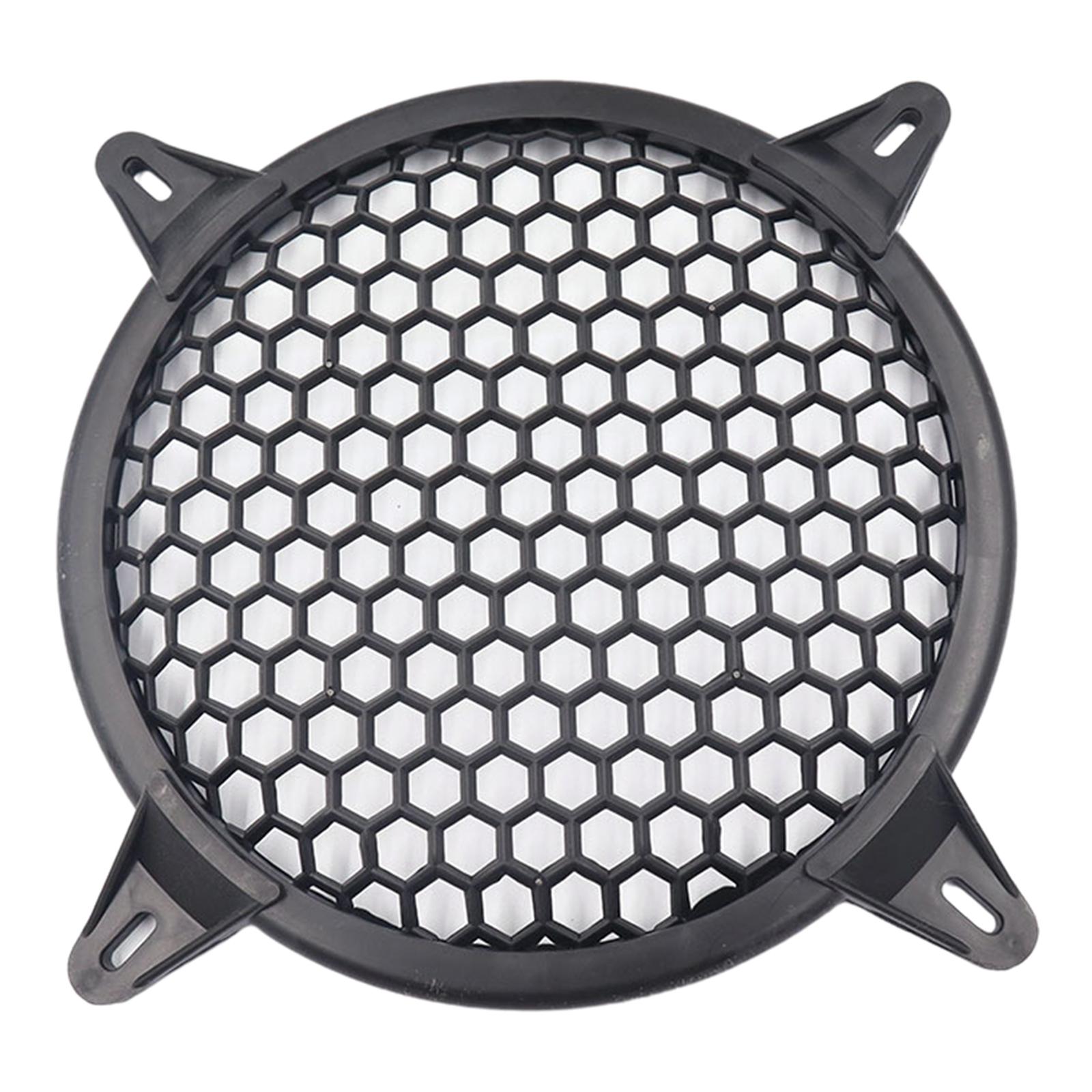 8 in Speaker Covers Grills Horn Guard Round Mesh Dust Net Cover for Car Horn Home Audio Speaker Accessories Black