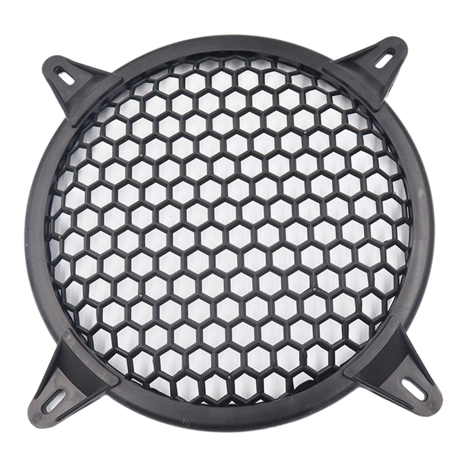 8 in Speaker Covers Grills Horn Guard Round Mesh Dust Net Cover for Car Horn Home Audio Speaker Accessories Black