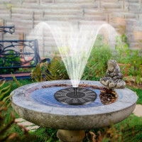 Мини-фонтан на солнечной батарее, семейный солнечный фонтан, садовое украшение, уличная ванна с птицами, плавающий водяной фонтан