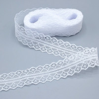 5-10 ярдов Высокое качество кружева/тесьма ширина 28 мм Сделай Сам ткань украшения вышивка тонкая пряжа для шитья Европейский стиль кружевная ткань