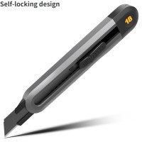 Deli Black Sk2 Blade 3 вида стилей высококачественный инструмент кнопка самоблокирующийся нож для резки бумаги канцелярские принадлежности для офисной мебели