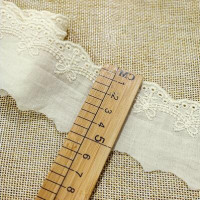 1 ярда в ширину: 6 см, из хлопчатобумажной ткани, платье-пачка с бантом волнистые с кружевом и вышивкой для DIY аксессуары пошива одежды украшения шнурки (ss-829)