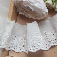 Кружева хлопчатобумажные с вышивкой, ярда в ширину: 6 см, для шитья (SS-2470)