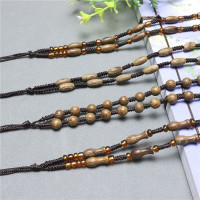 厂家直销鸡翅木全珠项链绳玉器吊坠饰品挂绳