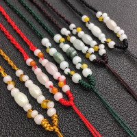 黄珠5X8米珠玉绳厂家批发 diy绳艺项链编织工艺可伸缩