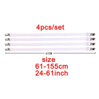 Эластичные застежки для простыни 4 шт, белый/черный