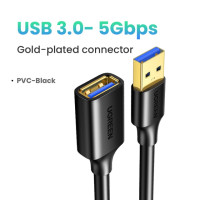 UGREEN USB Удлинительный Кабель USB 3,0 кабель для смарт-ноутбука ПК ТВ Xbox One SSD USB 3,0 2,0 УДЛИНИТЕЛЬ шнур Мини Быстрый скоростной кабель