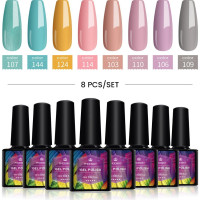 PHOENIXY/Гель-лак для ногтей набор из 8 цветов для маникюра и педикюра