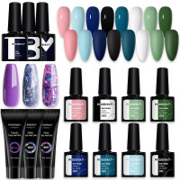 PHOENIXY/3 шт Набор гелей для ногтей 15 мл 8шт Впитывайте гель Верхнее Основа матовое