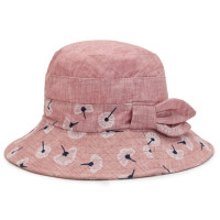 Складная Панама с большими полями и цветочным принтом для женщин