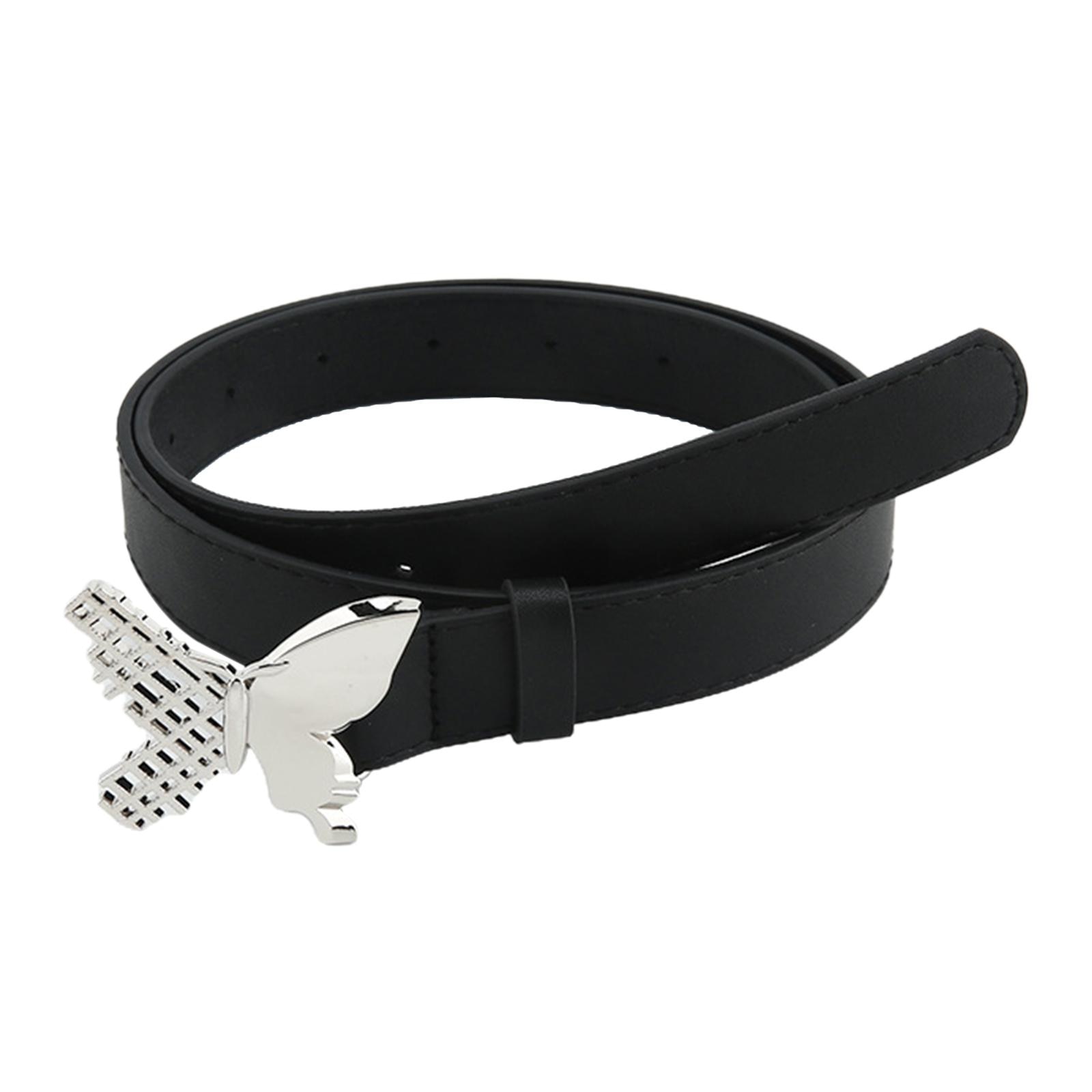 Ladies Rivet Belt Rivet Jeans Belt with Rhinestones, Punk Gothic Leather Belt