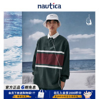 【官方正品】nautica Japan日系中性撞色cityboy長袖polo衫KW1410