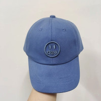 Бейсболка детская с вышивкой смайлика, регулируемая бейсболка в стиле хип-хоп, для маленьких детей, для весны и лета, бежевая