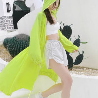 中長版防曬衣女款2023年新款夏季薄款設計感收腰抗UV外套服外套