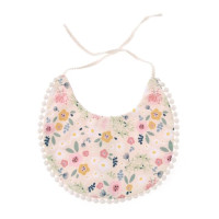 1 шт., детский хлопковый Слюнявчик с цветочным принтом