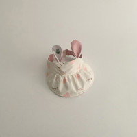 Корейские милые Мультяшные детские шапки с кроличьими ушками Детские уличные шляпы от солнца для младенцев Складная летняя шапка с кроликом для маленьких мальчиков и девочек кепки