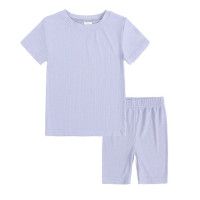 Летний детский спортивный костюм, одежда для верховой езды, комплекты одежды для маленьких девочек, детская хлопковая футболка без рисунка + шорты, Детский костюм, 2 шт.