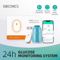Глюкометр Sibionics с 24 часами, прибор для контроля уровня сахара в крови при диабете, домашний сканер без пальцев неинвазивный ланцеты для глюкометр freestyle libre