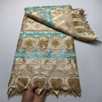 Лидер продаж, швейцарские вуали, кружева высокого качества, 5 ярдов, французская кружевная ткань, 2023 гипюровое кружево для свадьбы, африканская сетчатая кружевная ткань