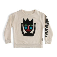 Свитер с капюшоном и брюки с принтом king