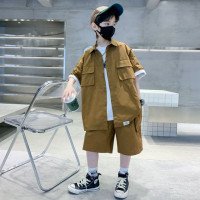 Детский спортивный костюм с коротким рукавом, на возраст 5-14 лет