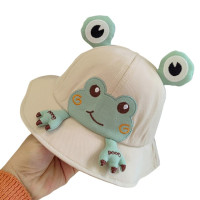 Панама с широкими полями для малышей, мультяшная сетчатая шляпа от солнца, дышащая, для улицы, летняя