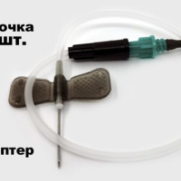 Игла-бабочка / Катетеры внутривенные / Канюля для внутривенных инфузий, Lind-Vac, 22G, 0,7х19 мм, 10 шт.