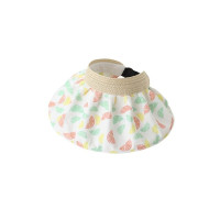 Шляпа с солнцезащитным козырьком для маленьких девочек, модная Повседневная Панама с защитой от ультрафиолета, детская дорожная шапка с пустой крышкой