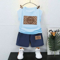 Детская летняя майка для мальчиков, комплект с коротким рукавом, новинка 2023, весна и осень, Детская красивая одежда из чистого хлопка без рукавов