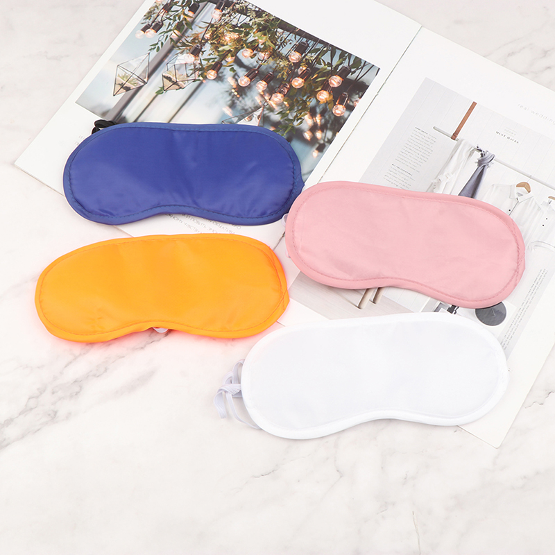 1pcs Silk Eye Cover Women Men Travel Sleep Eye Mask Sleeping Padded Shade Patch Eyemask Blindfolds Relax Rest