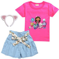 Одежда для кукольного домика Gabby для девочек, летняя одежда для маленьких девочек, 2 предмета